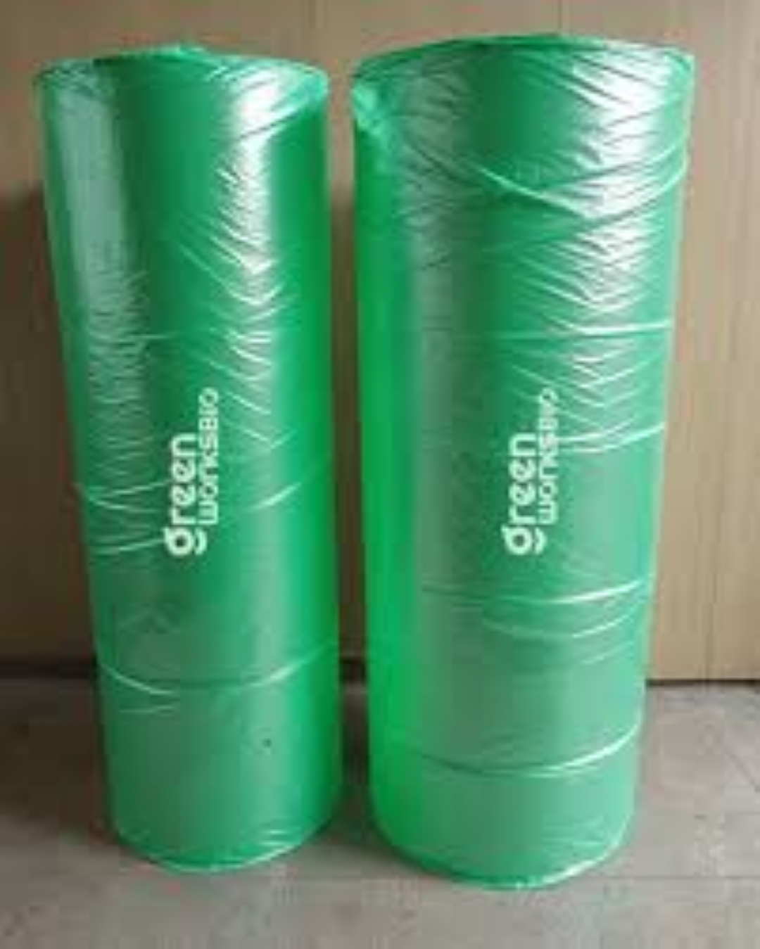 COMPOSTABLE BAGS GREEN W30''XL36''35MIC 15BAGS